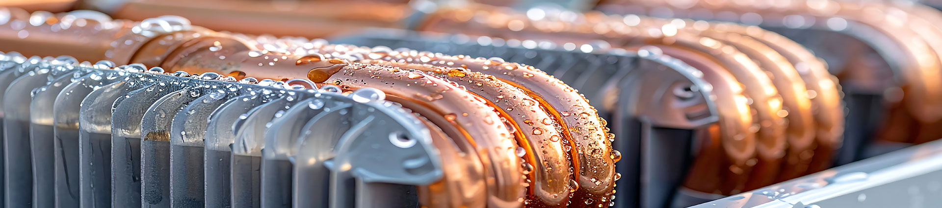 Kühlrippen symbolisch für Kältetechnik